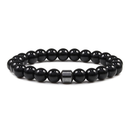 Men Natural Rock Stone Bracelet