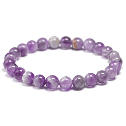 Natural Dream Amethysts Quartz Energy Light Purple GemStone Bracelet