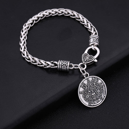 Skyrim Vintage Tetragrammaton Pentacle Pentagram Pendant Bracelets