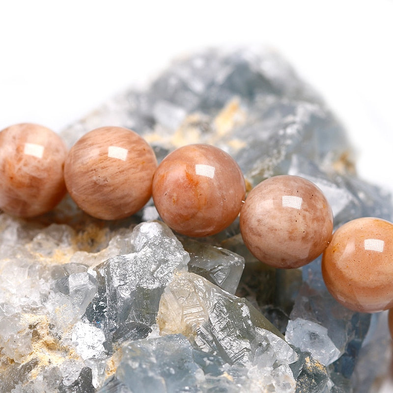 Natural Sunstone Beads DIY Beads Bracelets