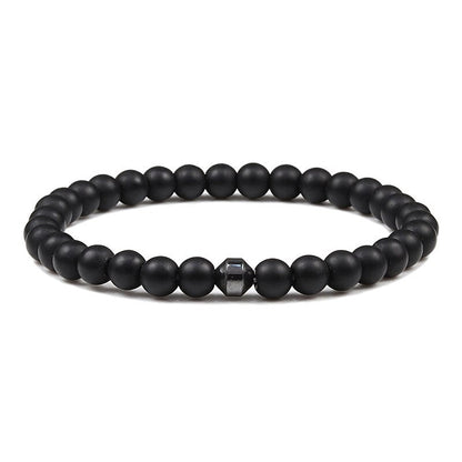 Men Natural Rock Stone Bracelet